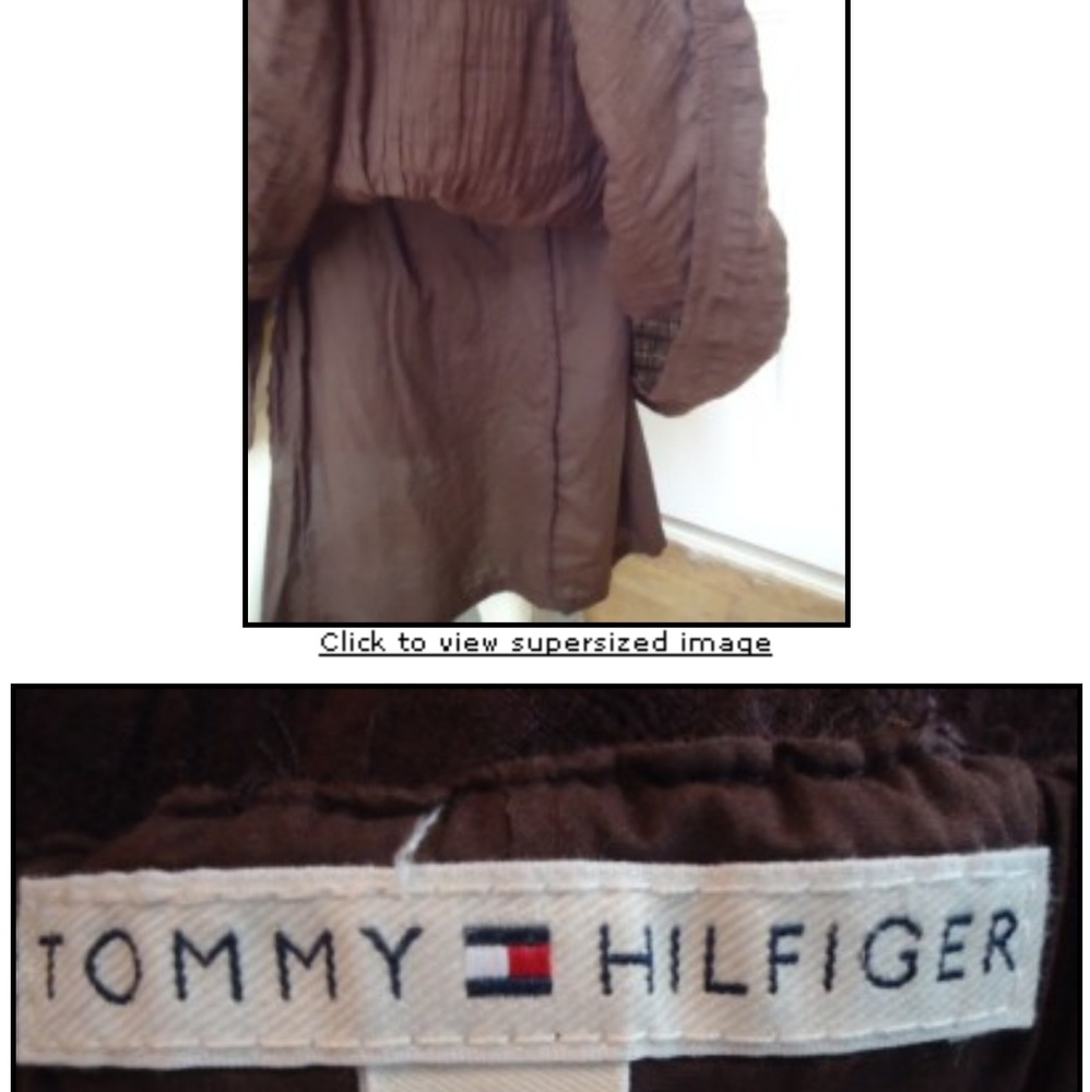 Tommy Hilfiger Maxi Halter Dress 8 Cotton Lined - Picture 3 of 7